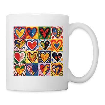 HEART OF LOVE STREET ART - Mug - white - Right