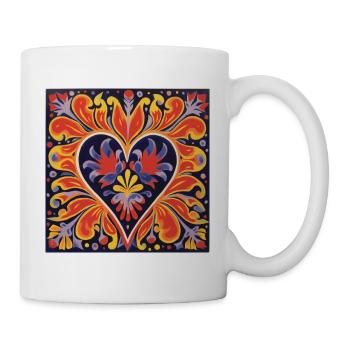 VIBRANT HEART STREET ART - Mug - white - Right
