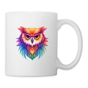 Hibou de fierté - Mug blanc - blanc - Droite
