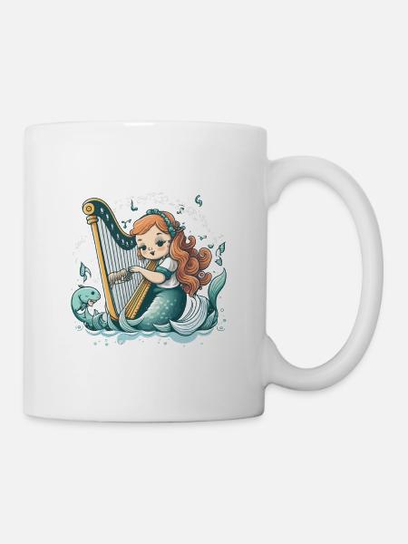 Die melodische Meerjungfrau - Tasse - Weiß