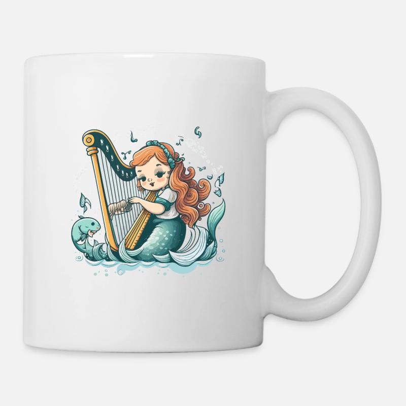 Die melodische Meerjungfrau - Tasse - Weiß