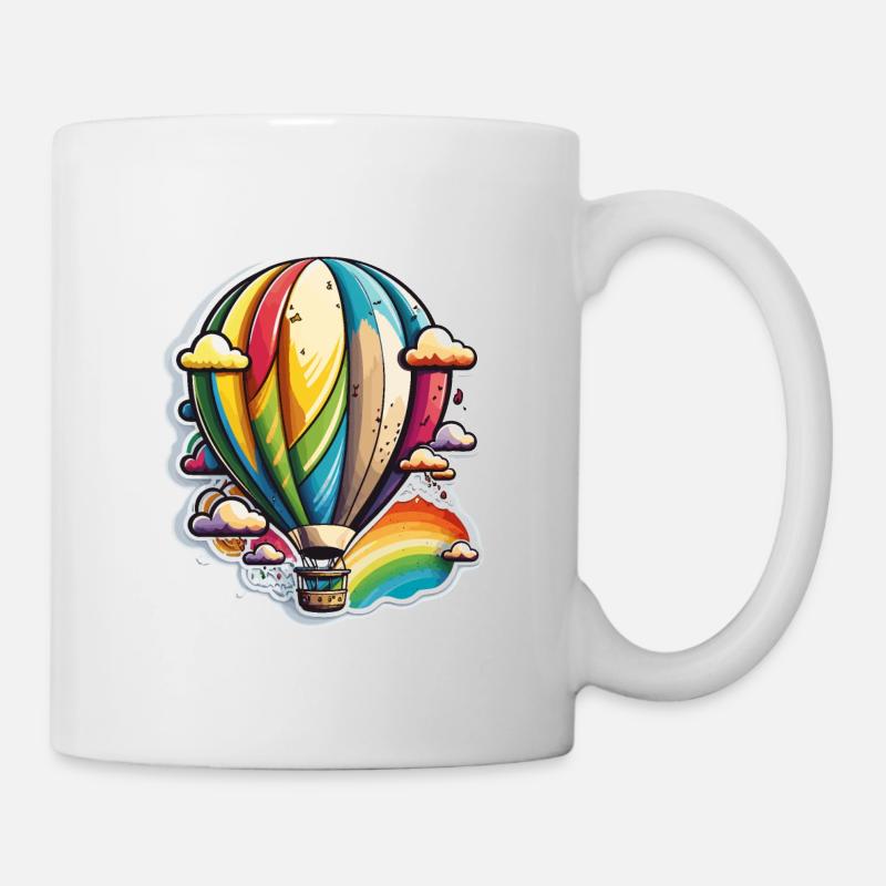 En haut, en haut et en loin - Mug blanc - blanc