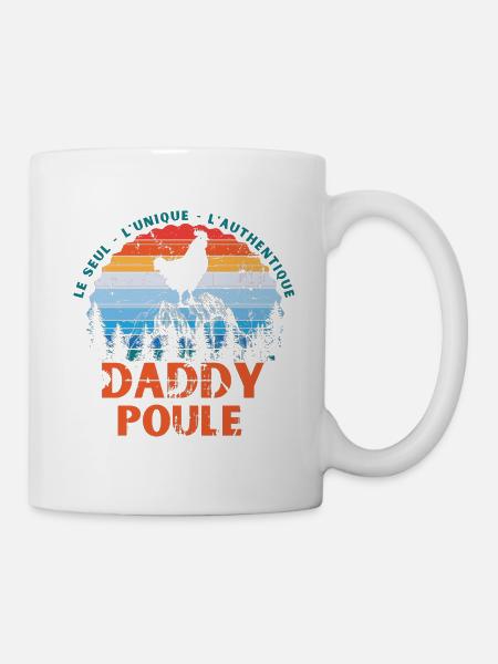 Daddy Poule - Mug blanc - blanc