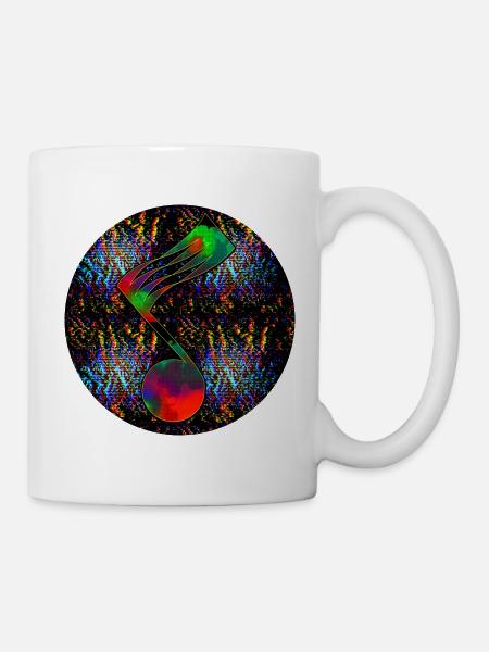Musiknote - "ONE" - Tasse - Weiß