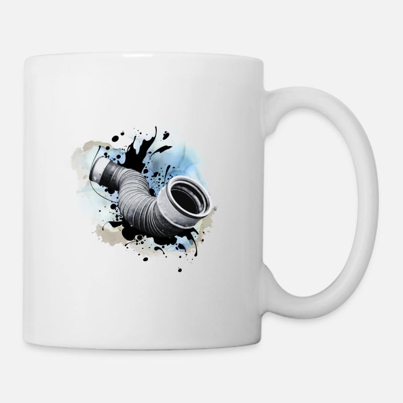 Tuyau d’air de recyclage de pièces de rechange - Mug blanc - blanc