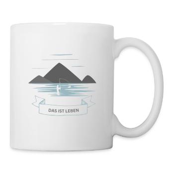 Fischen Das ist Leben - Tasse - Weiß - Rechts