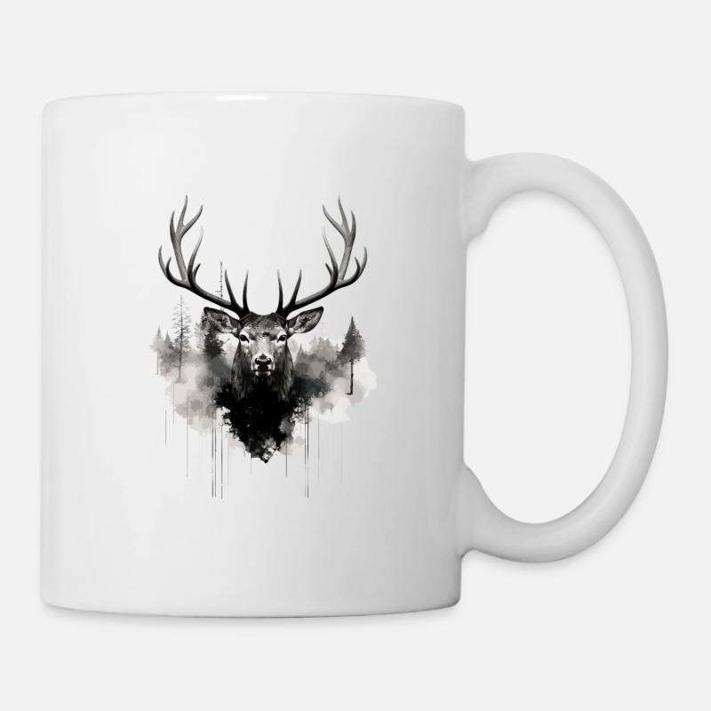 Cerf - Mug blanc - blanc