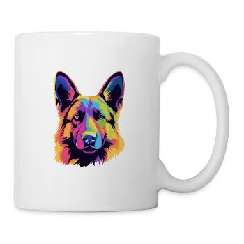 Chien de berger - Mug blanc - blanc - Droite
