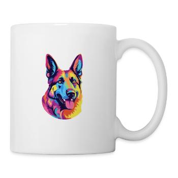 Chien de berger - Mug blanc - blanc - Droite