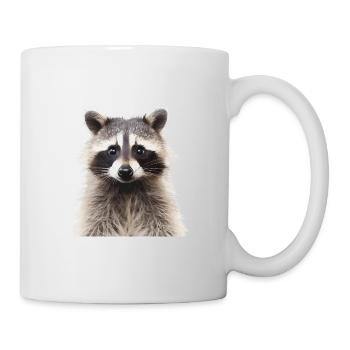 Waschbär Racoon - Tasse - Weiß - Rechts
