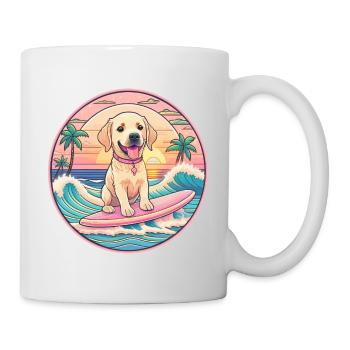 Labrador Retriever Surfer - Mug - white - Right
