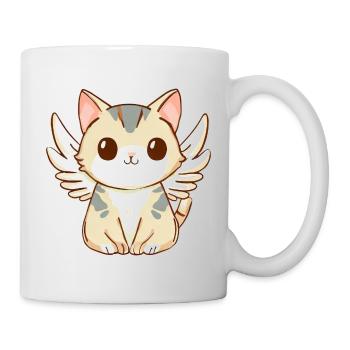 Cute kawaii angel cats print, cute - Mug - white - Right