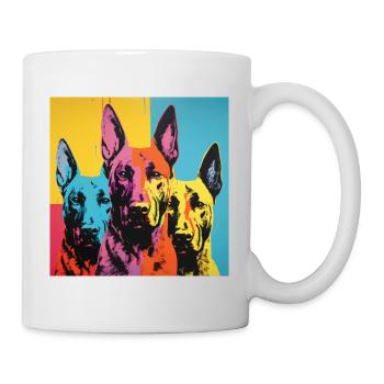 Berger Belge - POP ART - Mug blanc - blanc - Droite