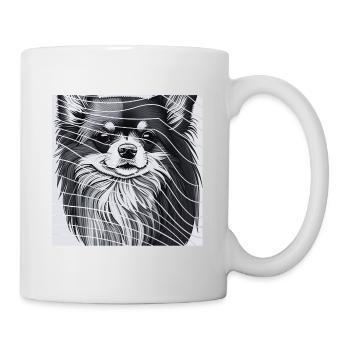 Pour les amoureux du Chihuahua noir & blanc - Mug blanc - blanc - Droite