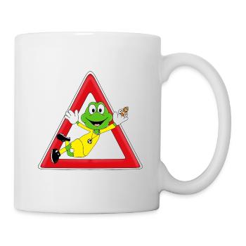 ACHTUNG FLIEGENFÄNGER - FROSCH - FLIEGE - TIERE - Tasse - Weiß - Rechts