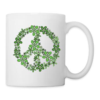 Peace - Tasse - Weiß - Rechts