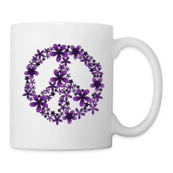 Peace - Tasse - Weiß - Rechts