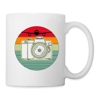 Aviation Spotter und Flugzeugfotograf Design - Tasse - Weiß - Rechts