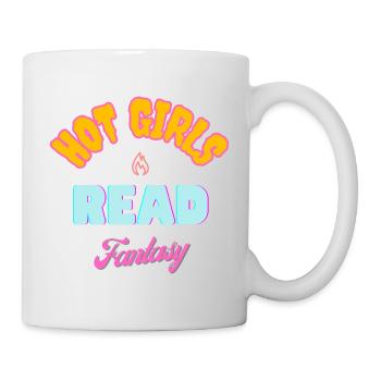 Pretty girls read fantasy - Mug - white - Right
