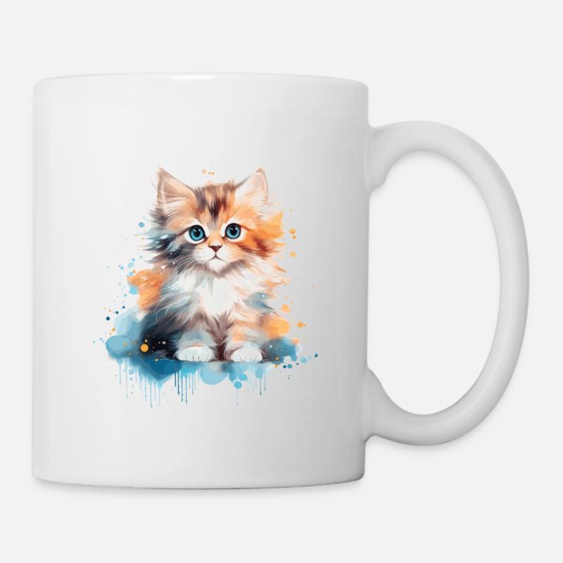 chaton - Mug blanc - blanc