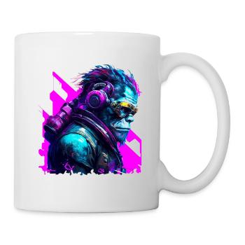 Gorille, animal de la collection Cyber Squad - Mug blanc - blanc - Droite