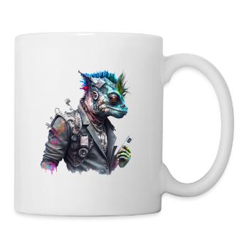 CS Cameleon, animal de la collection Cyber Squad - Mug blanc - blanc - Droite