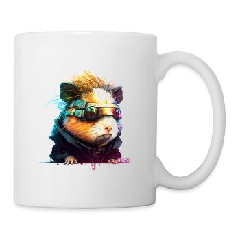 Cochon d'inde, animal de la collection Cyber Squad - Mug blanc - blanc - Droite