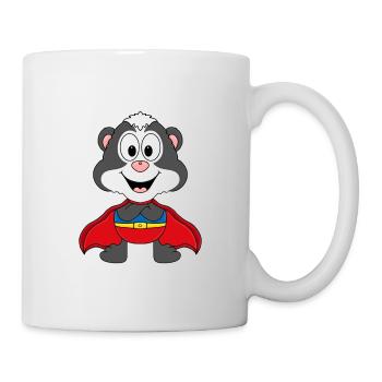 STINKTIER - SUPERHELD - HELD - TIER - TIERISCH - Tasse - Weiß - Rechts