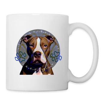 Pitbull Loving Vibes, je réfléchis - Mug blanc - blanc - Droite