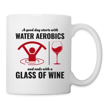Water Aerobics Aquatic fitness Aqua Exercise Wine - Mug - white - Right