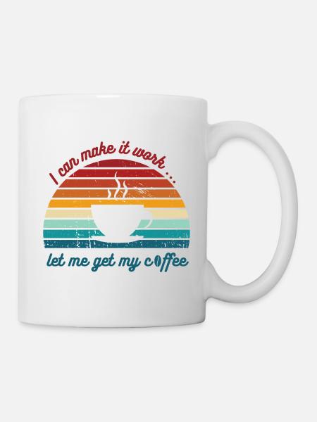 Coffee will help me - Mug - white