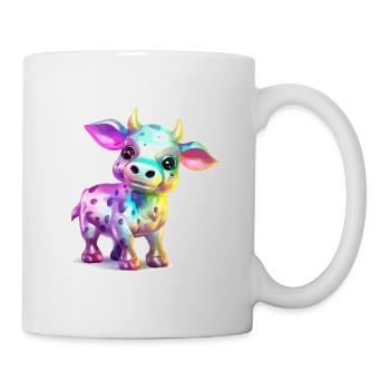 Mila, die bunte Kuh - Tasse - Weiß - Rechts