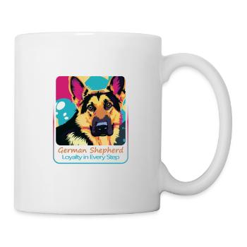 Fidèle chien de berger allemand - Mug blanc - blanc - Droite