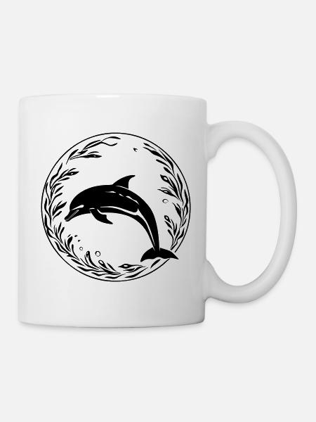 dauphin - Mug blanc - blanc