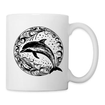 delfin - Tasse - Weiß - Rechts