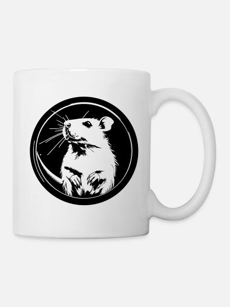 souris - Mug blanc - blanc