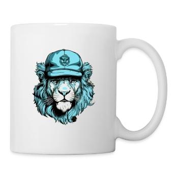 Boudi the blue lion - Mug - white - Right