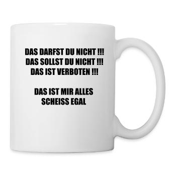 RevoltReflection Ungehorsames Freidenker Statement - Tasse - Weiß - Rechts