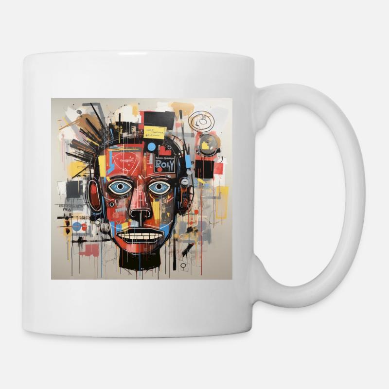 STREET ART PORTRAIT JM-B - Mug blanc - blanc