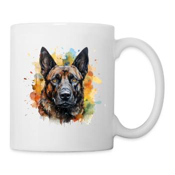 Malinois - Tasse - Weiß - Rechts