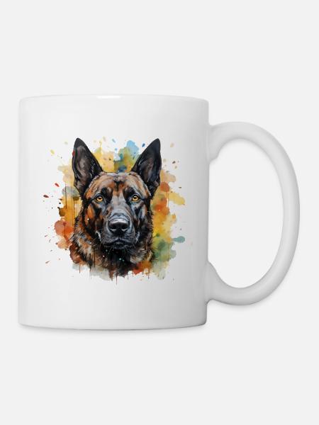 Malinois - Tasse - Weiß