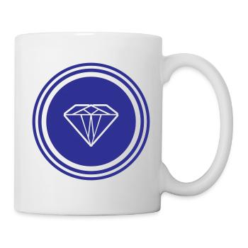 Diamant Symbol - Tasse - Weiß - Rechts