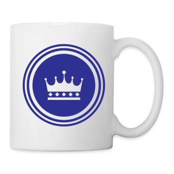 Krone Symbol - Tasse - Weiß - Rechts