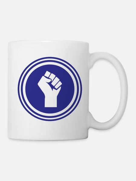 Hand Faust - Tasse - Weiß