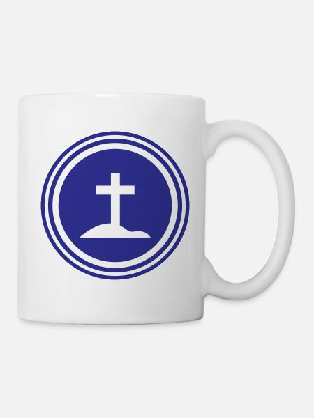 Symbole de la croix - Mug blanc - blanc