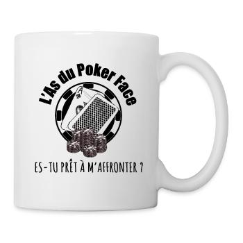 T-shirt L'As du Poker Face - Mug blanc - blanc - Droite