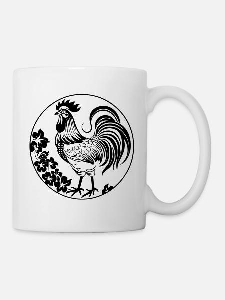 Hahn - Tasse - Weiß