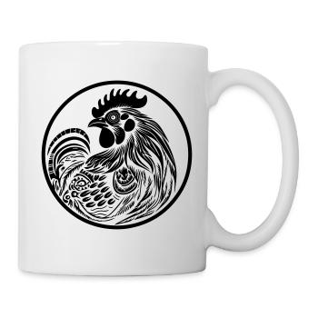 Hahn - Tasse - Weiß - Rechts