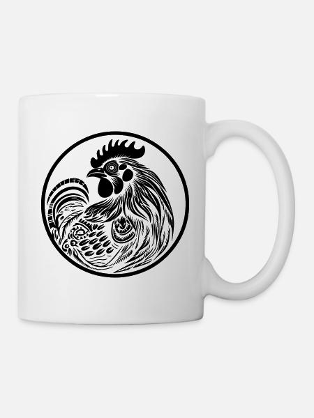Hahn - Tasse - Weiß