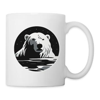 Ours blanc - Mug blanc - blanc - Droite